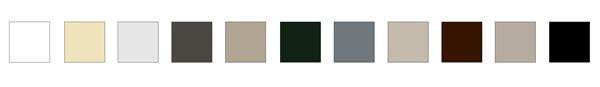 Paint options in popular colors